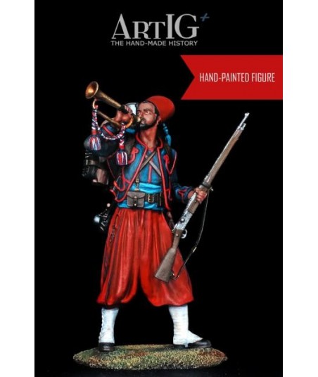 front image The zouave trumpeter